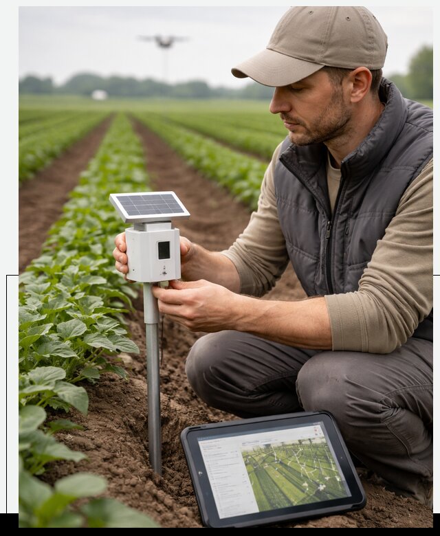 IoT мониторинг сельскохозяйственных полей и контроля в Благовещенске